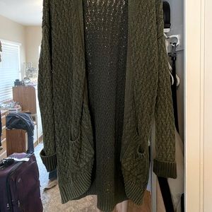 Olive Green Cardigan